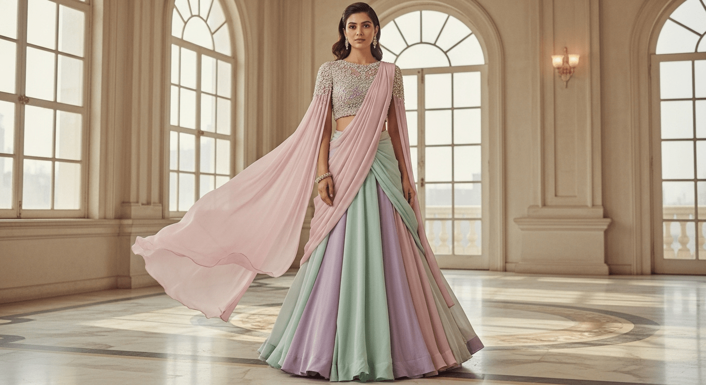 Saree Lehenga Blouse Designs