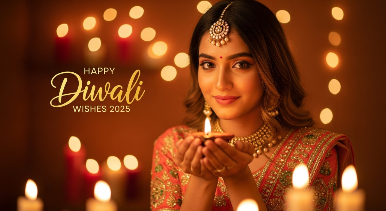 Happy Diwali Wishes 2025 in English with diya image-kotitakarkotha.com