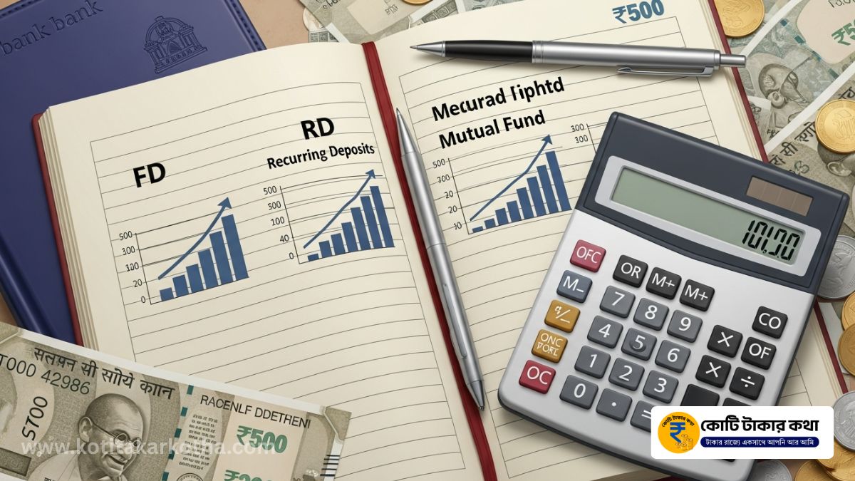 FD, RD না Mutual Fund? ভুল অপশন নিলে ১০ বছরে লাখ টাকা ক্ষতি হতে পারে