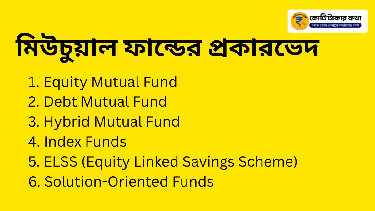 types of mutual fund