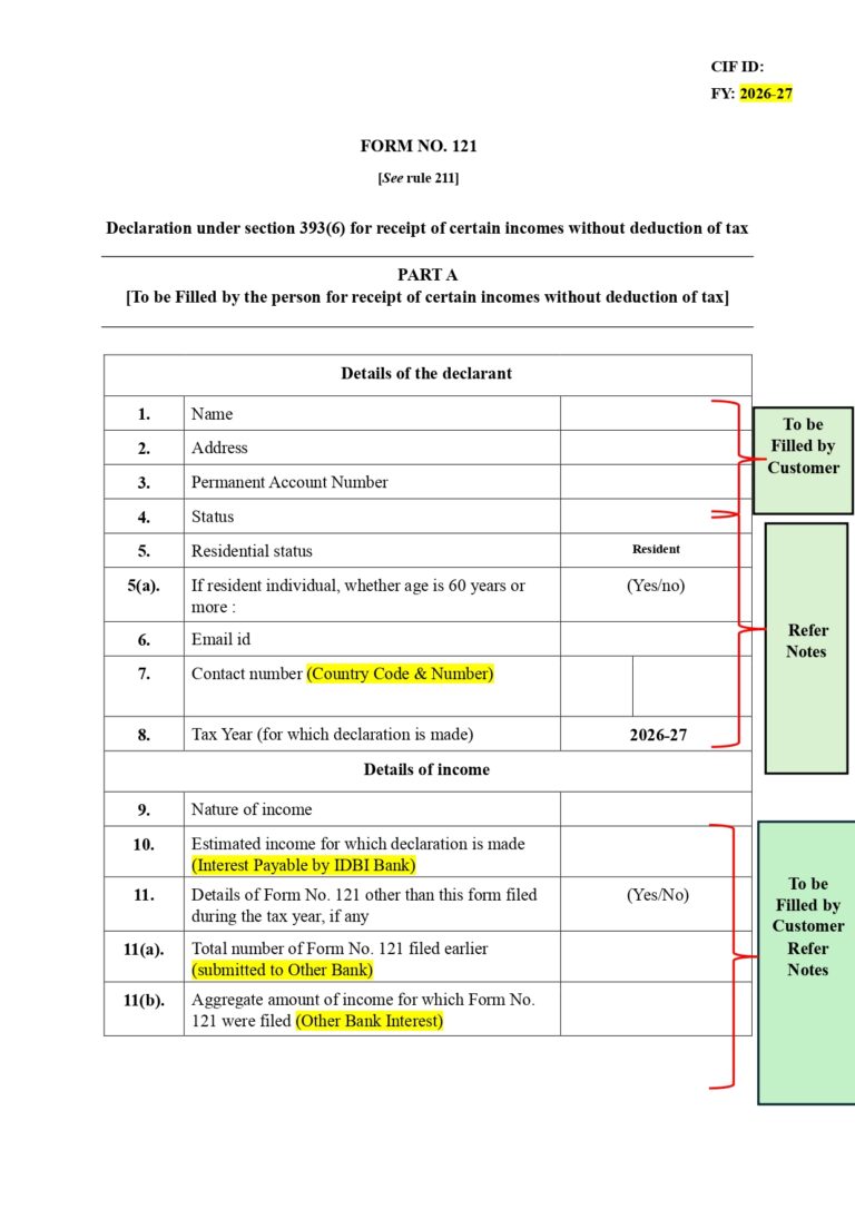 Form 121 Income Tax: Full Guide 2026 | Filled Sample PDF & How to Fill