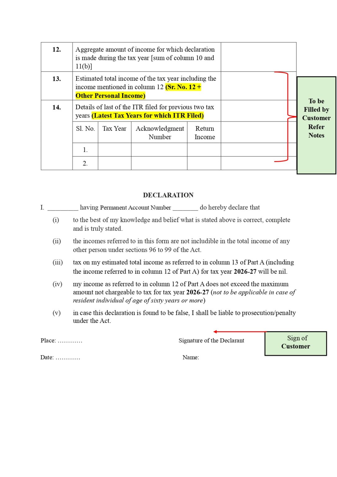 Form 3ct Format Form 121 Income Tax: Full Guide 2026 | Filled Sample PDF & How to Fill
