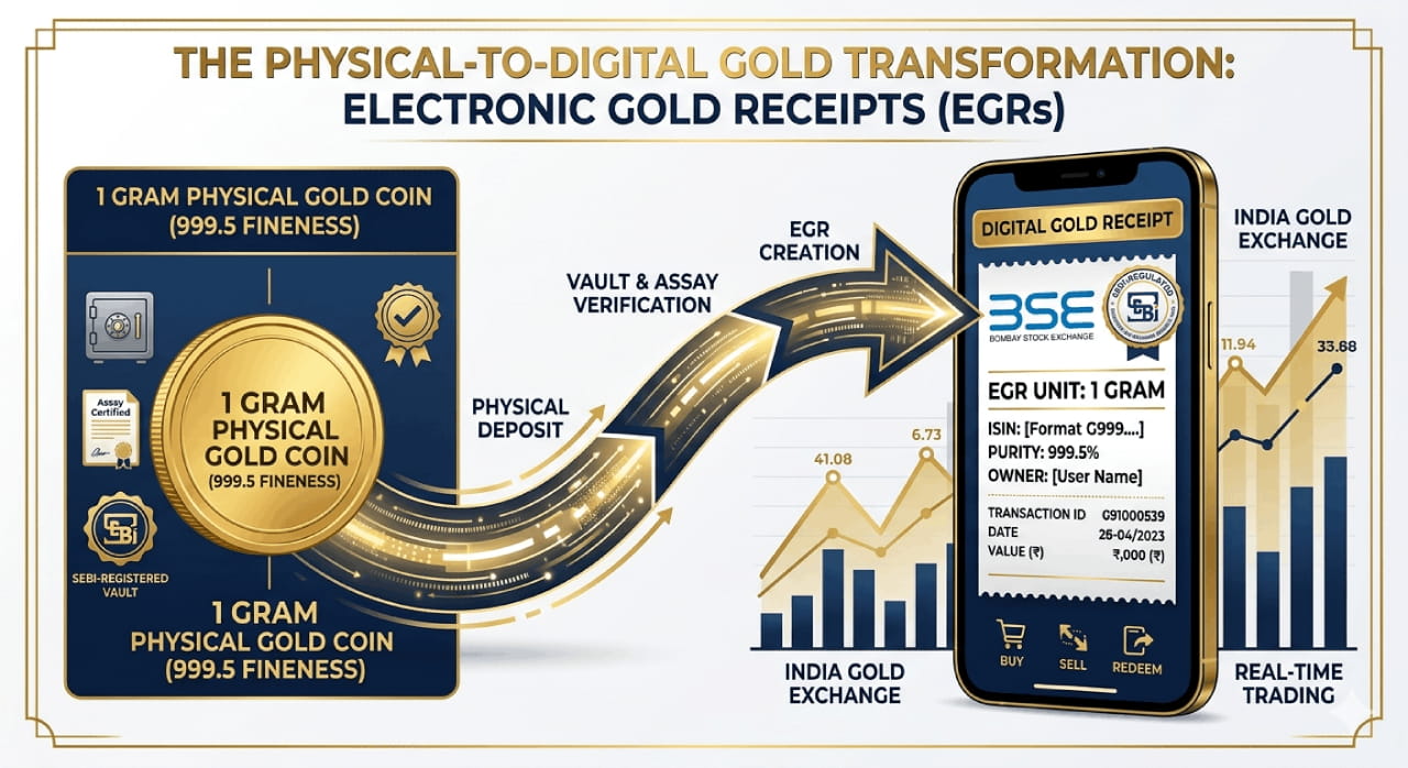 Electronic Gold Receipts EGR BSE India কীভাবে কাজ করে ডিজিটাল গোল্ড ইনভেস্টমেন্ট