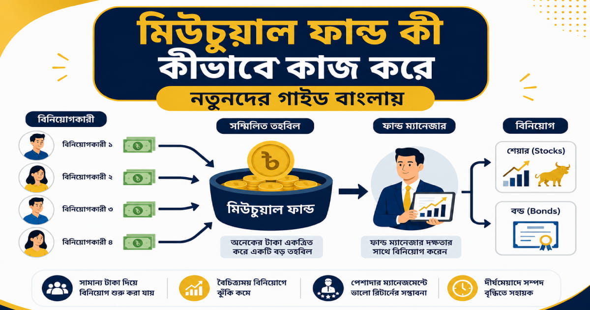 মিউচুয়াল ফান্ড কী কীভাবে কাজ করে নতুনদের গাইড বাংলায় image 2