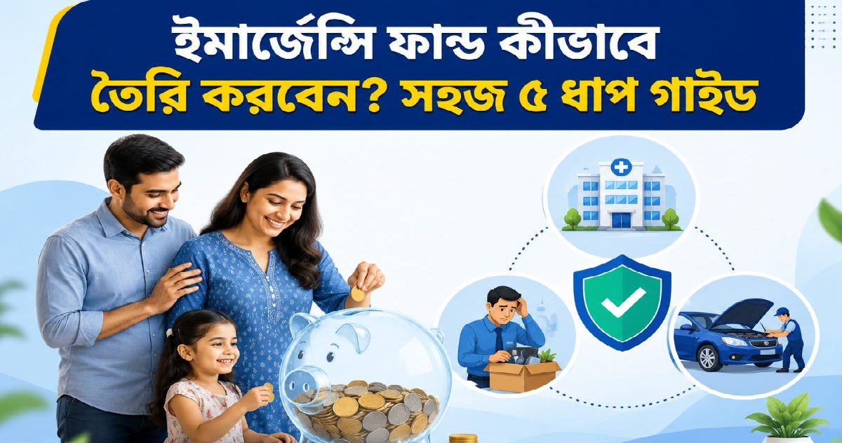 ইমার্জেন্সি ফান্ড (Emergency Fund) কীভাবে তৈরি করবেন? সহজ ৫ ধাপ গাইড