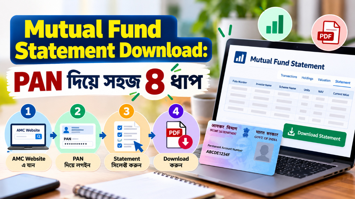 Mutual Fund Statement Download: PAN দিয়ে সহজ ৪ ধাপ