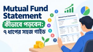 মিউচুয়াল ফান্ড স্টেটমেন্ট পড়ছেন এক বিনিয়োগকারী